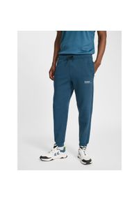 Spodnie dresowe z polaru Hummel Tech Regular. Kolor: zielony, niebieski, wielokolorowy. Materiał: polar, dresówka. Sport: fitness #1