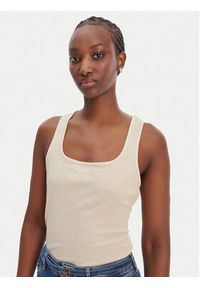 Liu Jo Sport Top TA6173 J3845 Écru Regular Fit. Materiał: wiskoza. Styl: sportowy #2