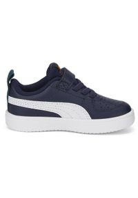 Buty do chodzenia niemowlęce Puma 07 Rickie Ac Inf. Zapięcie: rzepy. Kolor: niebieski. Materiał: guma, materiał, tkanina, syntetyk. Szerokość cholewki: normalna. Sport: turystyka piesza