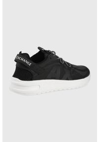 Armani Exchange sneakersy XUX132.XV556.00002 kolor czarny. Nosek buta: okrągły. Zapięcie: sznurówki. Kolor: czarny. Materiał: guma #5