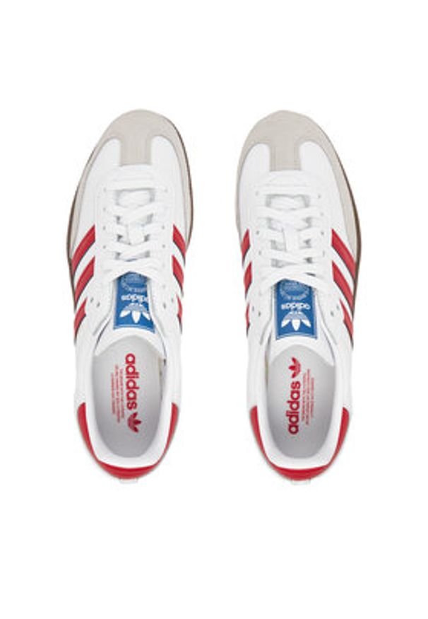 Adidas - adidas Sneakersy Samba Og IG1025 Biały. Kolor: biały. Materiał: skóra