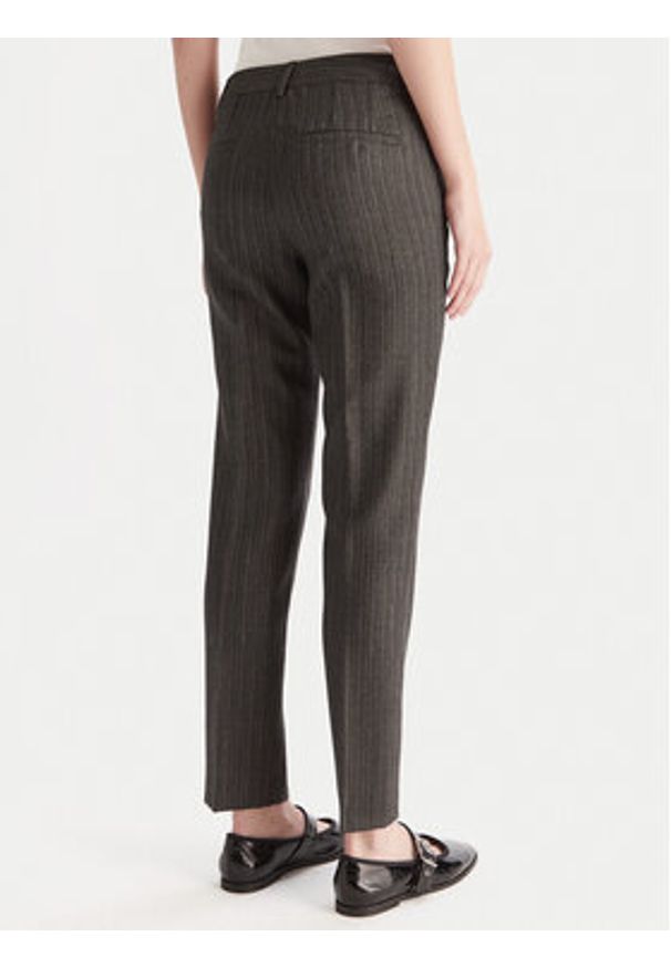 Marella Chinosy Margie 2523136232 Brązowy Slim Fit. Kolor: brązowy. Materiał: wełna