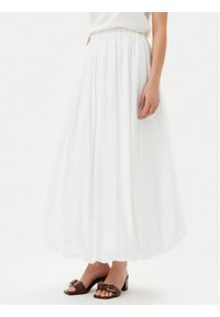 Pinko - PINKO Spódnica maxi Johnny 105214 A2LD Biały Regular Fit. Kolor: biały. Materiał: bawełna