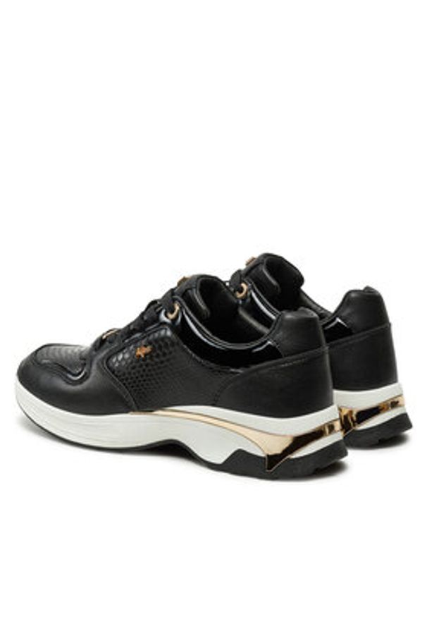 MEXX Sneakersy MI001008843W-01 Czarny. Kolor: czarny. Materiał: skóra