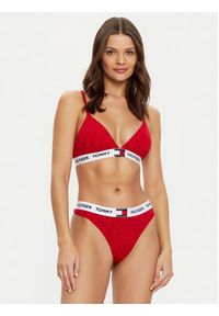 TOMMY HILFIGER - Tommy Hilfiger Stringi UW0UW05656 Czerwony. Kolor: czerwony. Materiał: bawełna #4