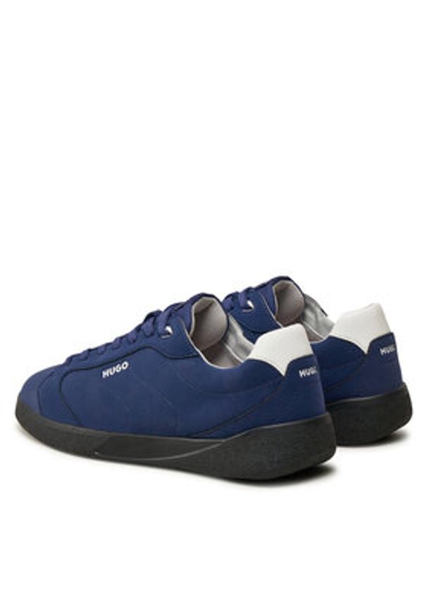 Hugo Sneakersy Riven Tenn 50524249 Granatowy. Kolor: niebieski. Materiał: materiał