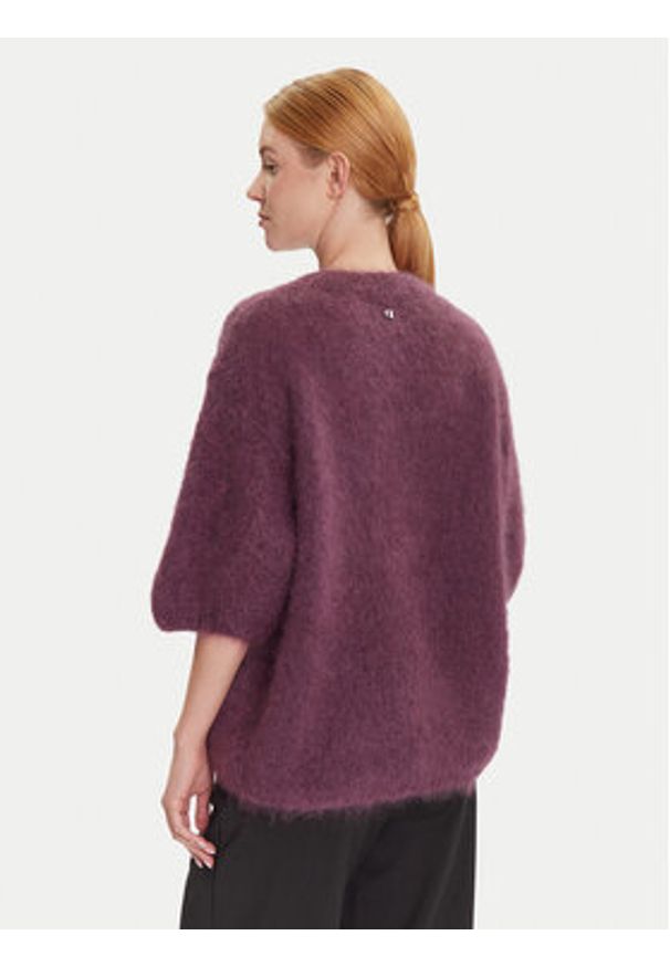 Dixie Sweter M277Y101A Fioletowy Relaxed Fit. Kolor: fioletowy. Materiał: syntetyk