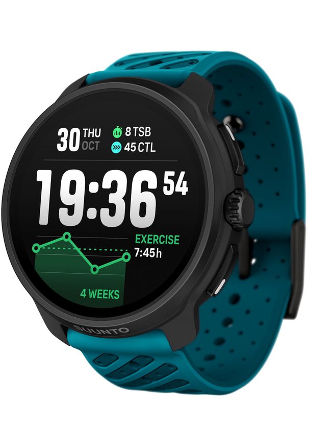 SUUNTO - Zegarek sportowy Suunto Race 2 Wave Blue (SS051242000). Styl: sportowy