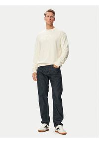 Karl Lagerfeld - KARL LAGERFELD Bluza 705011 563900 Biały Regular Fit. Typ kołnierza: dekolt w karo. Kolor: biały. Materiał: bawełna #2
