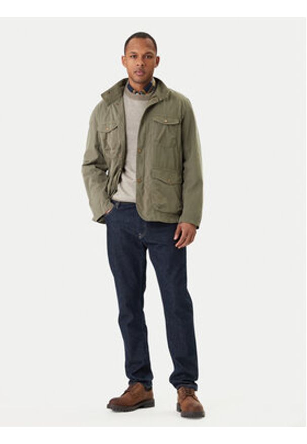 Barbour Kurtka przejściowa Ogston MCA1039OL31 Zielony Tailored Fit. Kolor: zielony. Materiał: bawełna