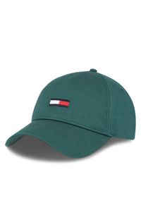 Tommy Jeans Czapka z daszkiem Tjm Elongated Flag Cap AM0AM11692 Zielony. Kolor: zielony. Materiał: materiał #1