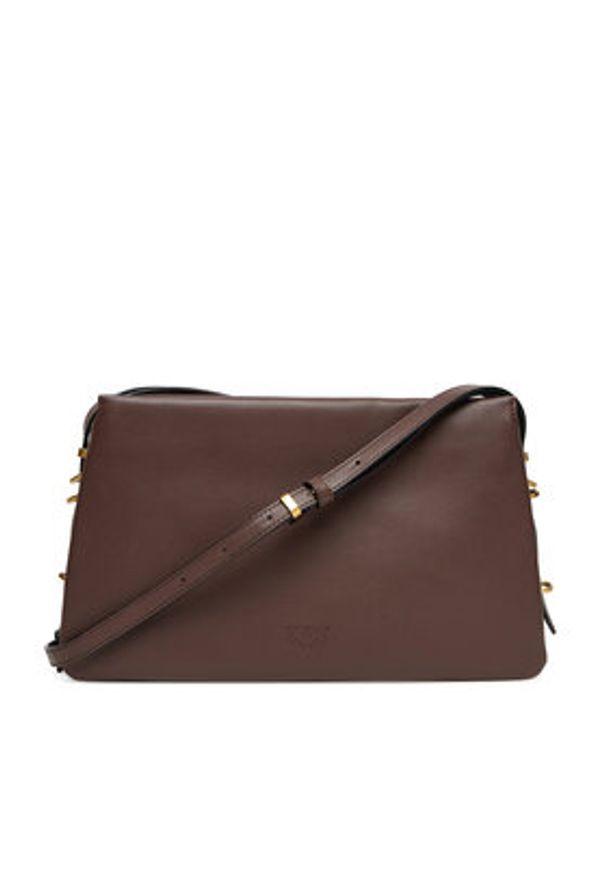 Pinko - PINKO Torebka Triplet AI 25026 PLTT 105161 A0QO Brązowy. Kolor: brązowy. Materiał: skórzane