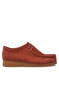 Clarks Mokasyny Wallabee Evo 26178278 Pomarańczowy. Kolor: pomarańczowy. Materiał: skóra, zamsz