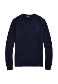 Polo Ralph Lauren Sweter Classic 710810846001 Granatowy Regular Fit. Typ kołnierza: polo. Kolor: niebieski. Materiał: bawełna