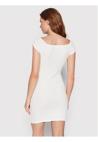 Glamorous Sukienka codzienna CK6629 Biały Slim Fit. Okazja: na co dzień. Kolor: biały. Materiał: syntetyk. Typ sukienki: proste. Styl: casual #4
