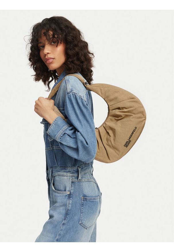 Karl Lagerfeld Jeans Torebka B2W30145 Beżowy. Kolor: beżowy