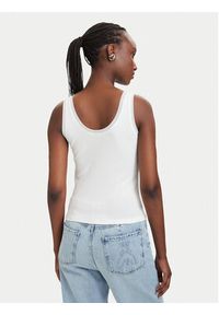 Patrizia Pepe Top 2M4523/J407-W146 Biały Slim Fit. Kolor: biały. Materiał: bawełna #5