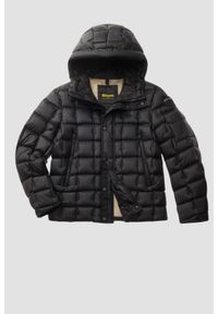 Blauer USA - BLAUER Czarna pikowana męska kurtka Caspar Short Jackets, Rozmiar M. Kolor: czarny. Materiał: materiał. Styl: klasyczny #3