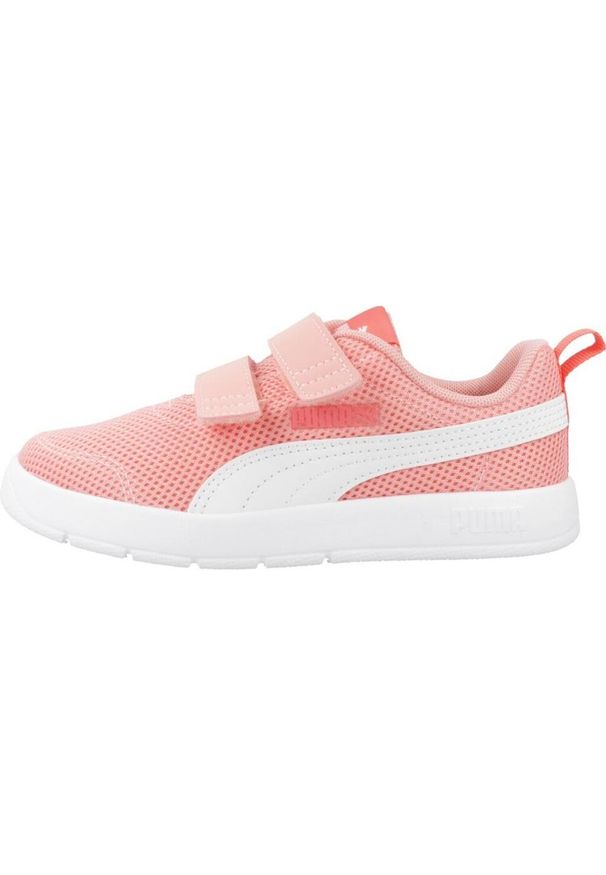 Tenisówki Puma Model Courtflex V3 Mesh Ps Kolor Pomarańczowy. Kolor: pomarańczowy. Materiał: mesh