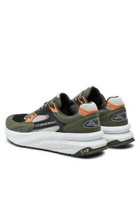 EA7 Emporio Armani Sneakersy X8X178 XK382 U035 Zielony. Kolor: zielony. Materiał: materiał