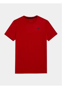 4f - 4F T-Shirt 4FWSS24TFTSM598 Czerwony Regular Fit. Kolor: czerwony. Materiał: syntetyk