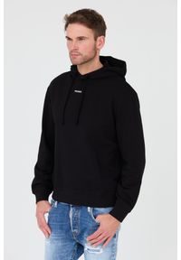 Hugo - HUGO Czarna bluza Sweatshirt with hood. Typ kołnierza: kaptur. Kolor: czarny #3