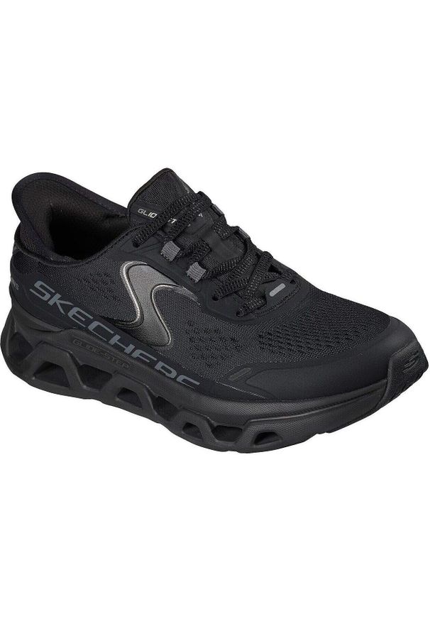 skechers - Adidasy Skechers Glide-step Atlus, Kobiety. Kolor: czarny. Materiał: materiał