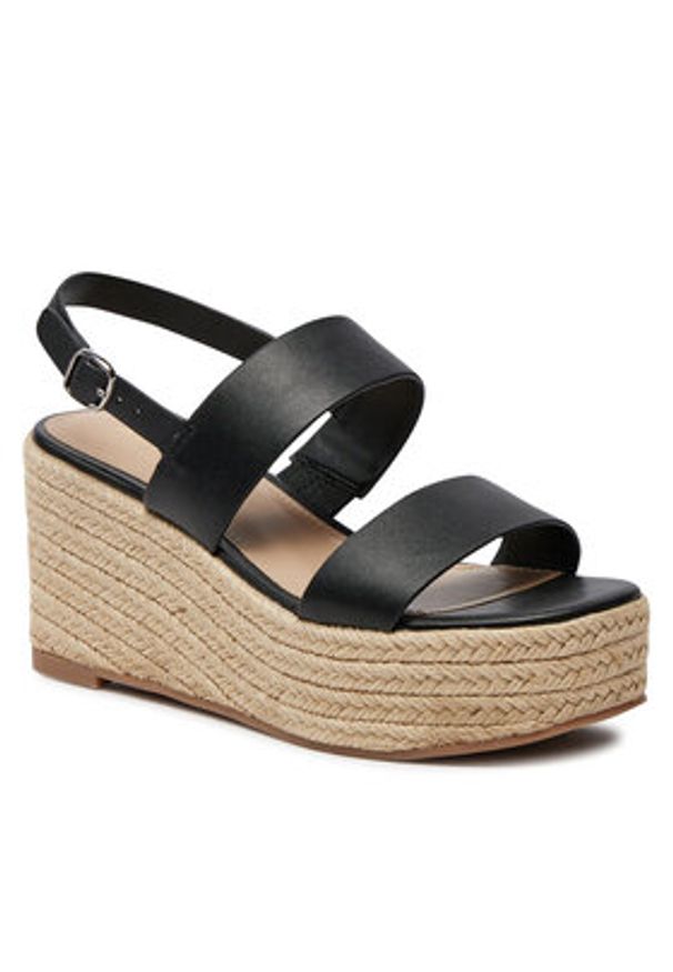 Aldo Espadryle Keoni 13773235 Czarny. Kolor: czarny. Materiał: skóra