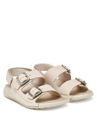 ecco - ECCO Sandały Cozmo 20690302378 Écru. Kolor: kremowy. Materiał: skóra #4