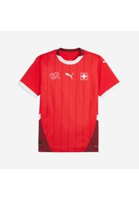 Koszulka do piłki nożnej domowa Puma Szwajcaria Euro 2024. Materiał: materiał. Sport: piłka nożna