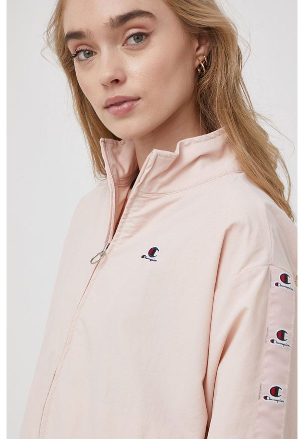Champion Kurtka damska kolor różowy przejściowa oversize. Kolor: różowy