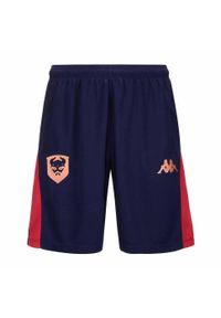 Kappa - Spodenki treningowe SM Caen Ahorazip Pro 8 2024/25. Kolor: czerwony, niebieski, wielokolorowy, brązowy. Sport: fitness, piłka nożna