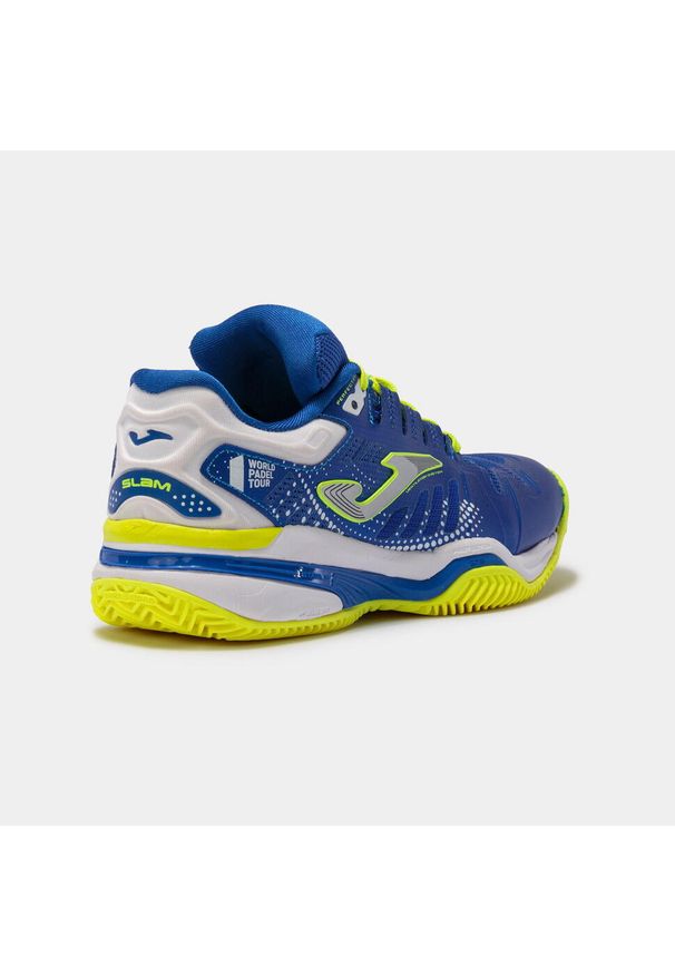 Buty do tenisa dziecięce Joma J. Slam jr royal lemon fluor. Kolor: wielokolorowy, niebieski, żółty. Sport: tenis