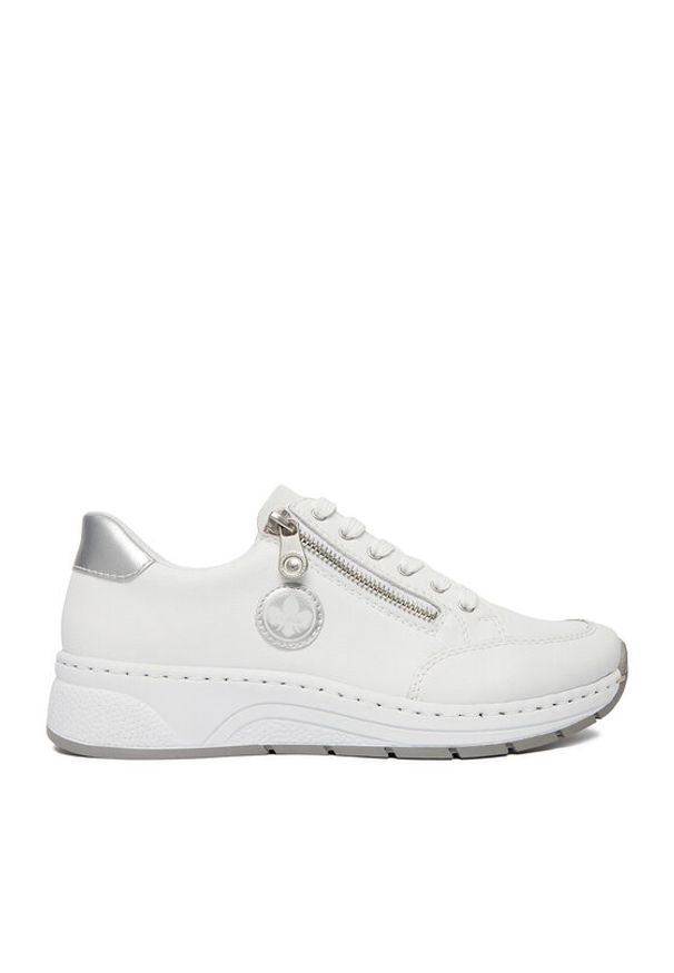 Rieker Sneakersy CEO-N6508-80 Biały. Kolor: biały. Materiał: skóra, syntetyk
