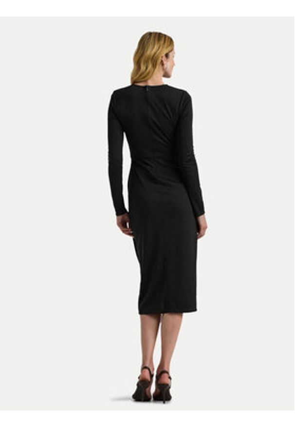 Lauren Ralph Lauren - LAUREN RALPH LAUREN Sukienka codzienna 250951397001 Brązowy Slim Fit. Okazja: na co dzień. Kolor: brązowy. Materiał: syntetyk. Typ sukienki: proste. Styl: casual