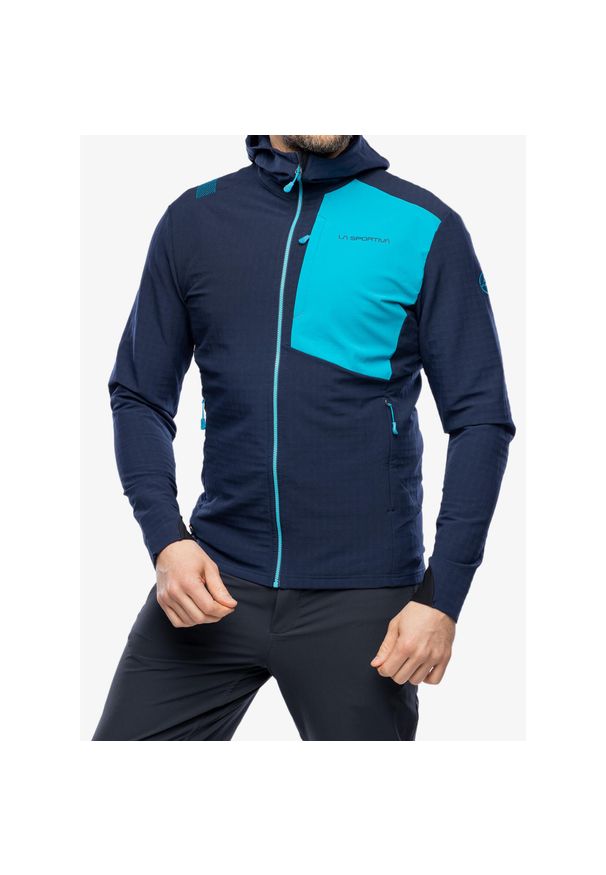 LA SPORTIVA - Kurtka softshell męska La Sportiva Descender Storm Jkt. Kolor: niebieski. Materiał: syntetyk