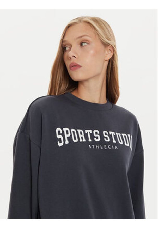 Athlecia Bluza Giannis W Crew Neck EA243363 Niebieski Regular Fit. Kolor: niebieski. Materiał: bawełna, syntetyk