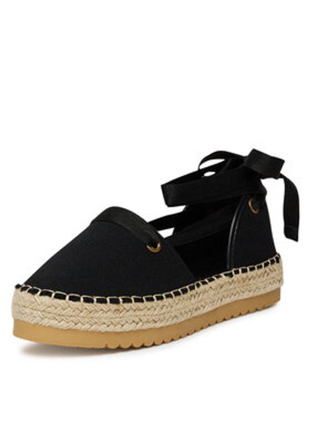 DeeZee Espadryle ZYLS093 Czarny. Kolor: czarny. Materiał: syntetyk, materiał