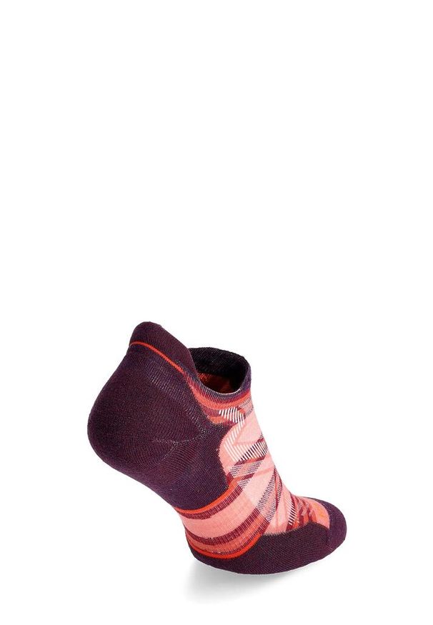 Skarpety do biegania damskie Smartwool Run Targeted Cushion Stripe Low Socks. Kolor: brązowy. Sport: bieganie