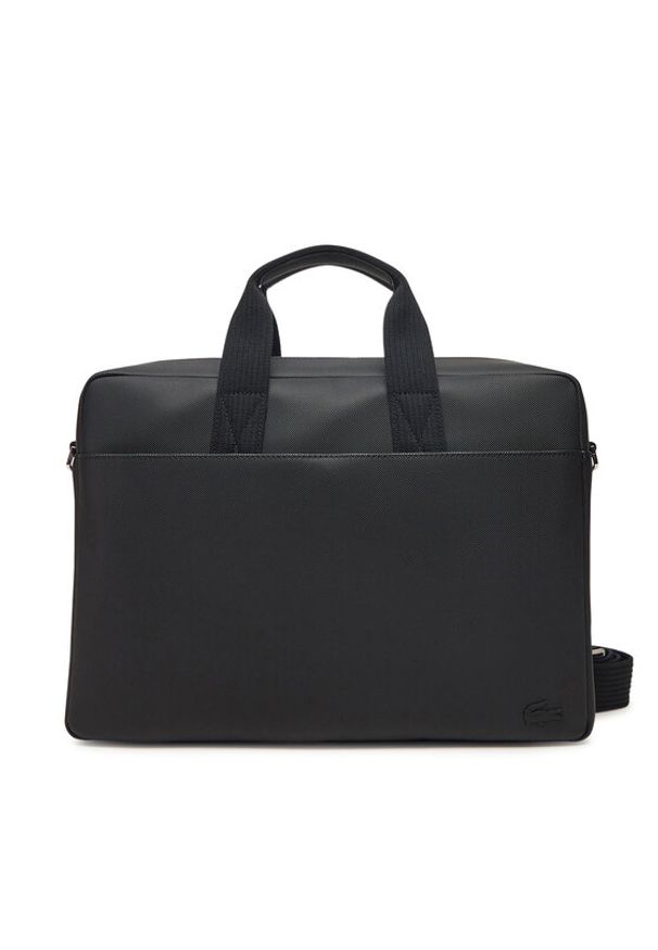Lacoste Torba na laptopa NH4429HC Czarny. Kolor: czarny. Materiał: skóra