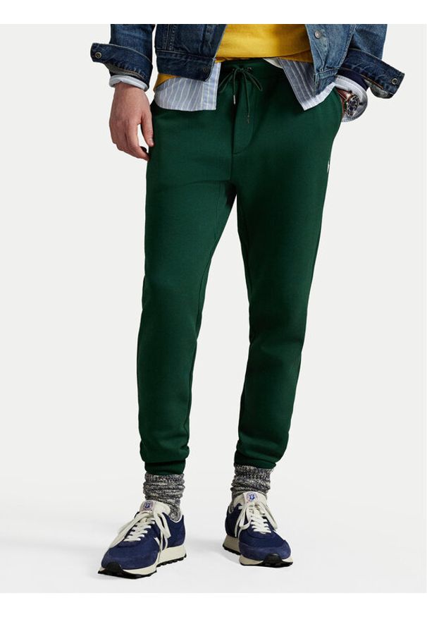 Polo Ralph Lauren Spodnie dresowe 710881518087 Zielony Regular Fit. Kolor: zielony. Materiał: syntetyk, bawełna