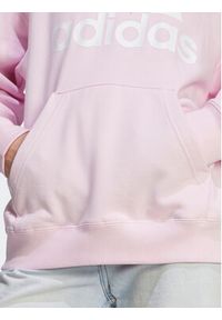 Adidas - adidas Bluza Essentials Big Logo Oversized French Terry Hoodie IL3319 Różowy Loose Fit. Kolor: różowy. Materiał: bawełna #5