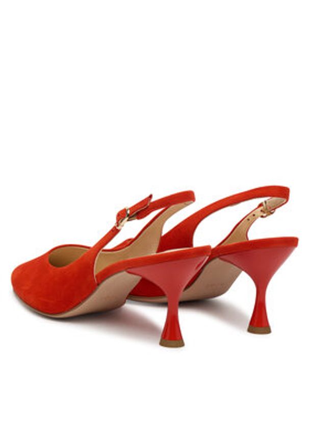 HÖGL Czółenka 1-106102 Czerwony. Kolor: czerwony. Materiał: skóra, zamsz