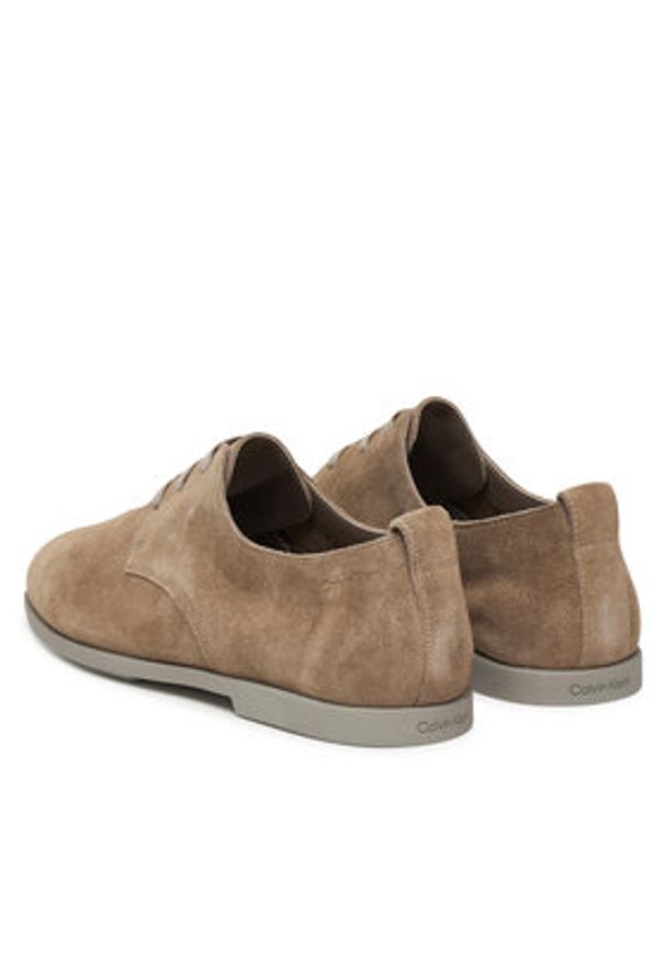 Calvin Klein Półbuty Low Prof Derby Su HM0HM02232 Beżowy. Kolor: beżowy. Materiał: skóra, zamsz
