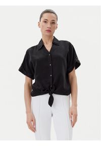 Vero Moda Koszula Fleur 10326059 Czarny Regular Fit. Kolor: czarny. Materiał: lyocell