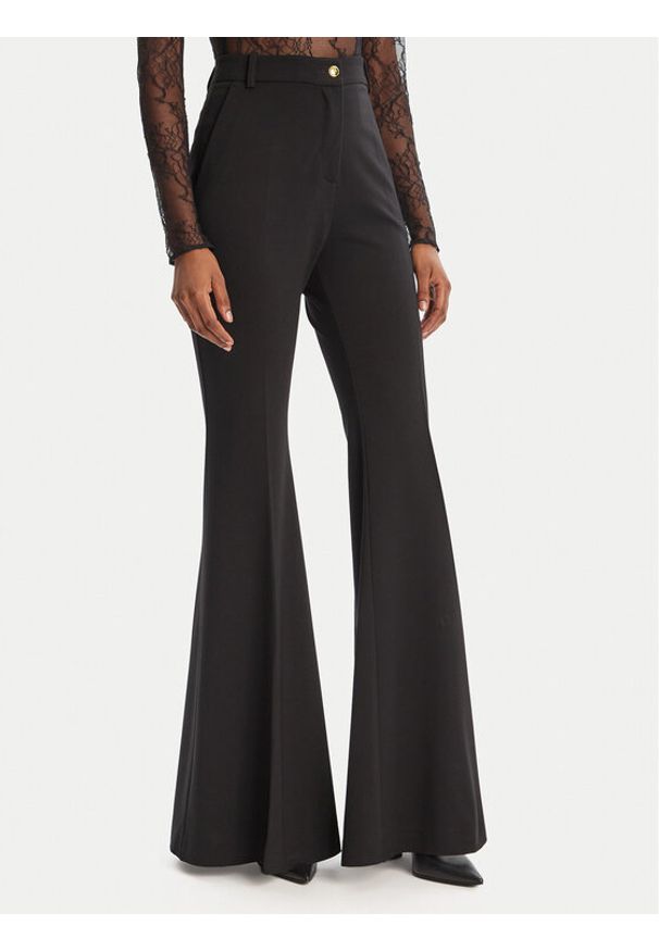 Pinko - PINKO Spodnie materiałowe 105705 A24C Czarny Regular Fit. Kolor: czarny. Materiał: syntetyk, wiskoza