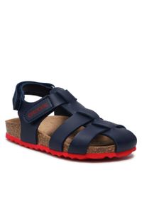 Sandały Geox B S.Chalki B. B B252QB 000BC C0735 S Navy/Red. Kolor: niebieski. Materiał: skóra #1