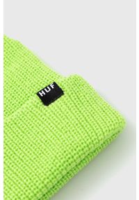 HUF czapka kolor zielony. Kolor: zielony. Materiał: materiał, dzianina #2