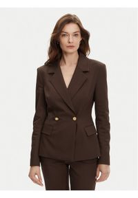 Marciano Guess Marynarka 5GGN24 7311A Brązowy Regular Fit. Kolor: brązowy. Materiał: bawełna