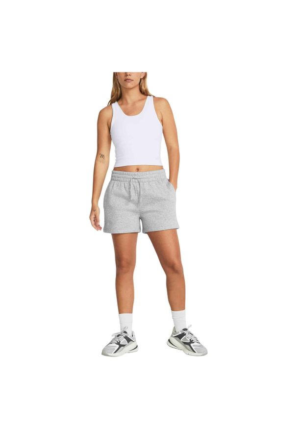 Spodenki treningowe damskie Under Armour Rival Fleece. Kolor: szary